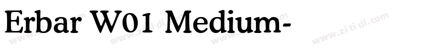 Erbar W01 Medium字体转换